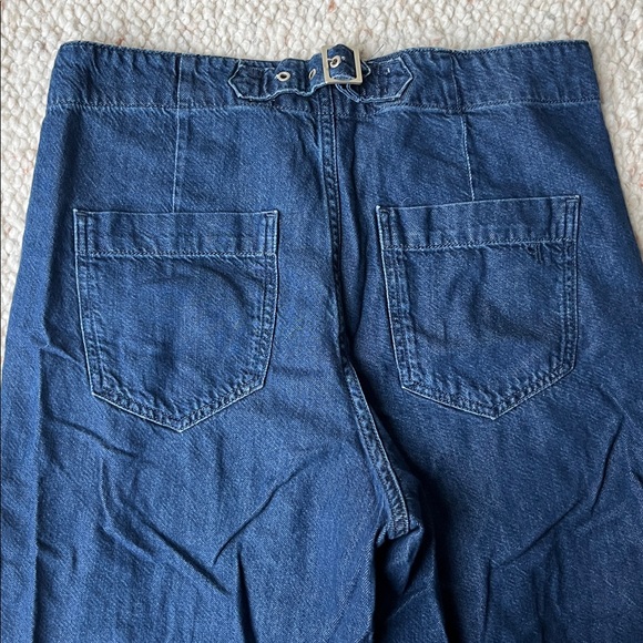 Anthropologie Pilcro Mid-Rise Pleated Wide Leg Trouser Pant Jean 29 - Picture 7 of 9